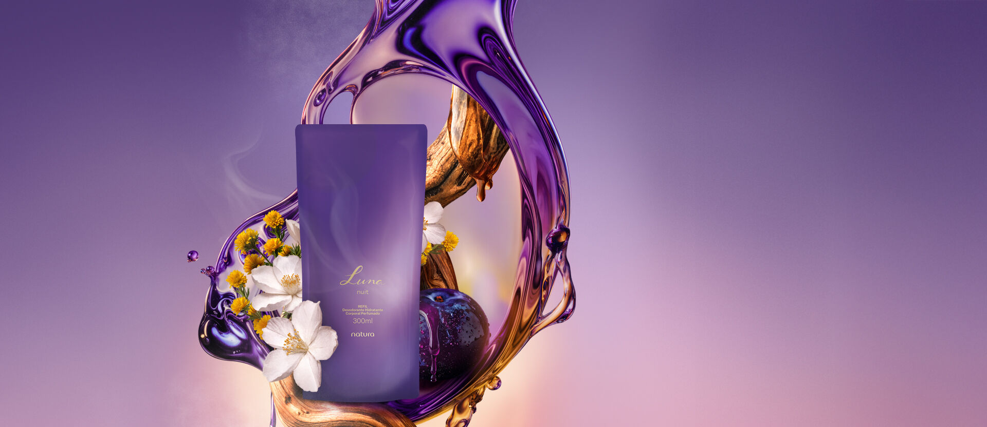 Refil Desodorante Hidratante Corporal Luna Nuit