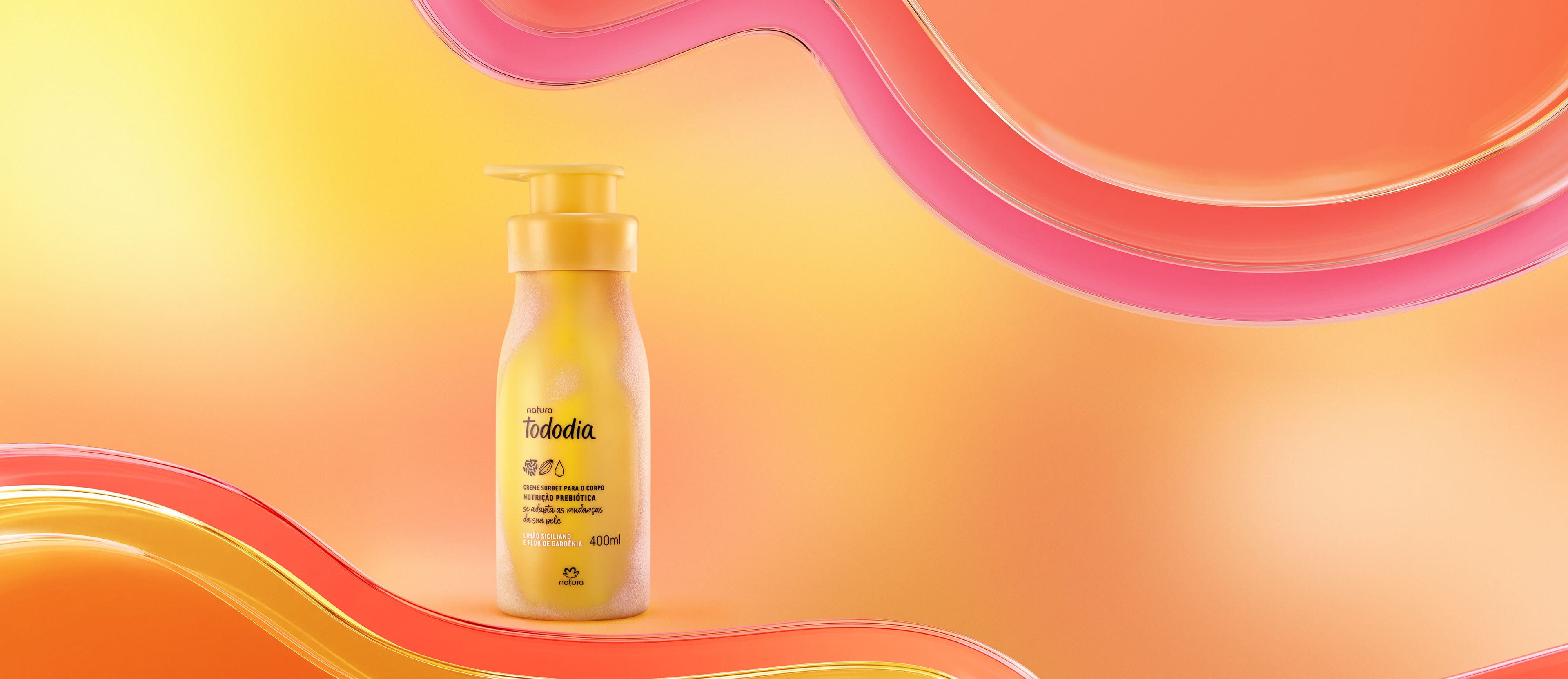 Creme Desodorante Nutritivo Tododia Limão Siciliano e Flor de Gardênia