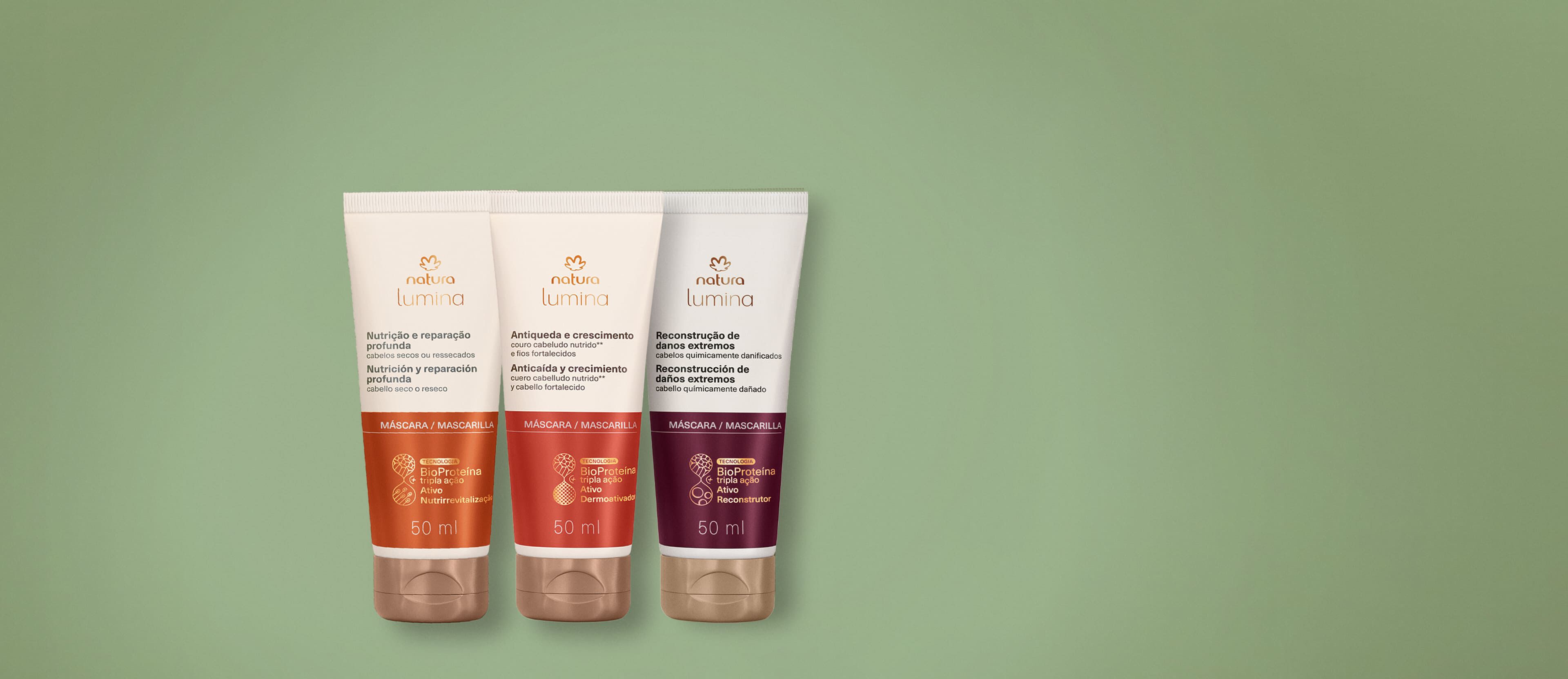 Kit Máscaras Portáteis Lumina (3 produtos)