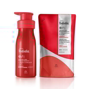 Kit Creme Desodorante Nutritivo Tododia Morango e Baunilha Dourada com Refil
  