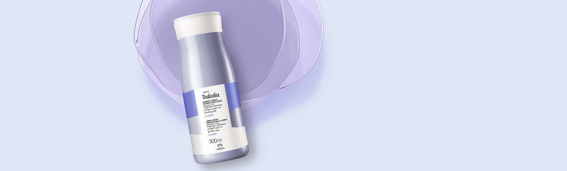 Sabonete Líquido Cremoso para o Corpo Tododia Algodão