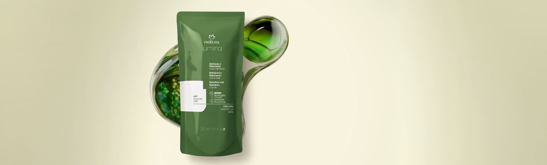 Refil Máscara Recuperadora para Definição e Hidratação de Cabelos Cacheados