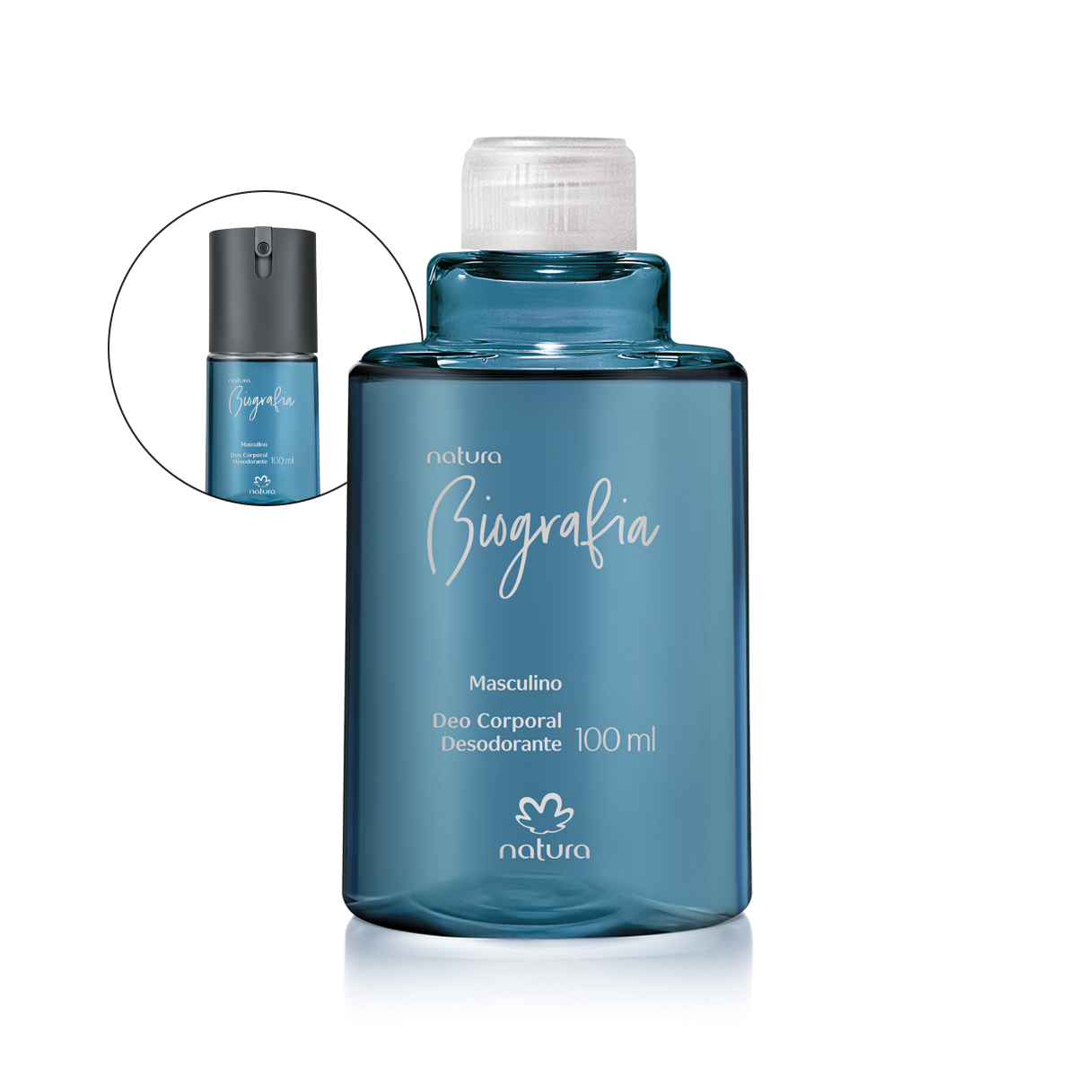 Refil Desodorante Corporal Biografia Masculino 100 ml