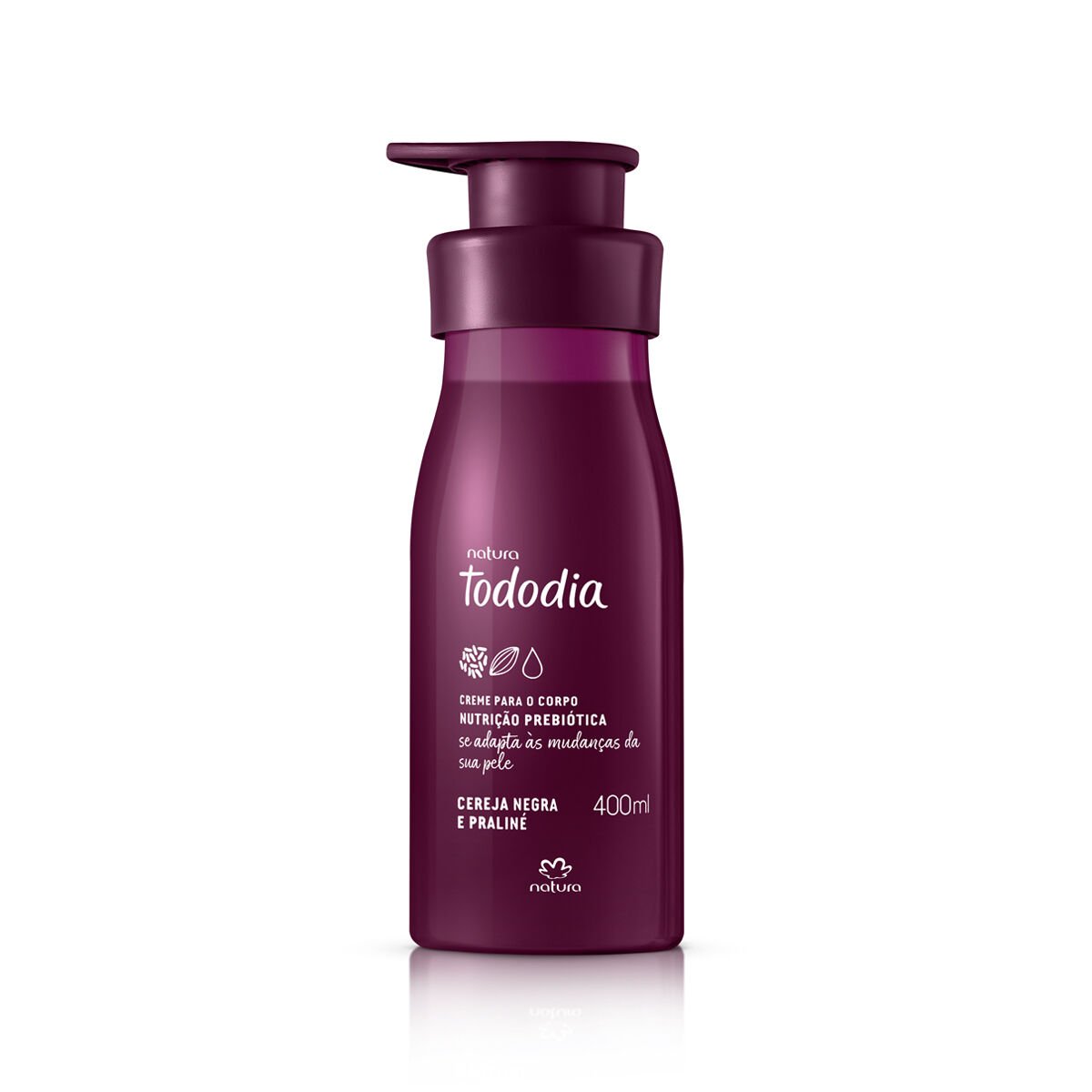 Creme Desodorante Nutritivo para o Corpo Tododia Cereja Negra e Praliné 400 ml