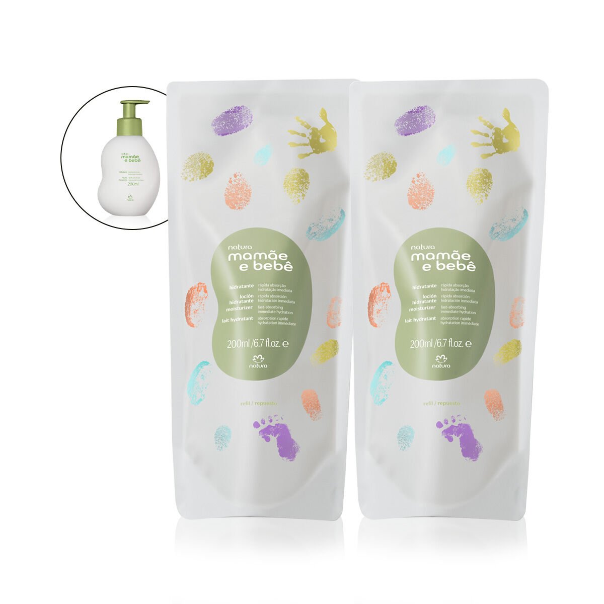 Kit Refis Hidratante Mamãe e Bebê