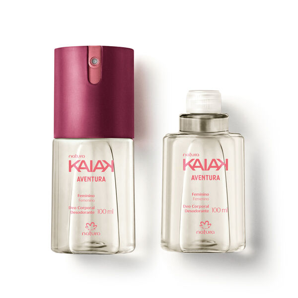 Kit Desodorante Corporal Kaiak Aventura Feminino com Refil (2 produtos)