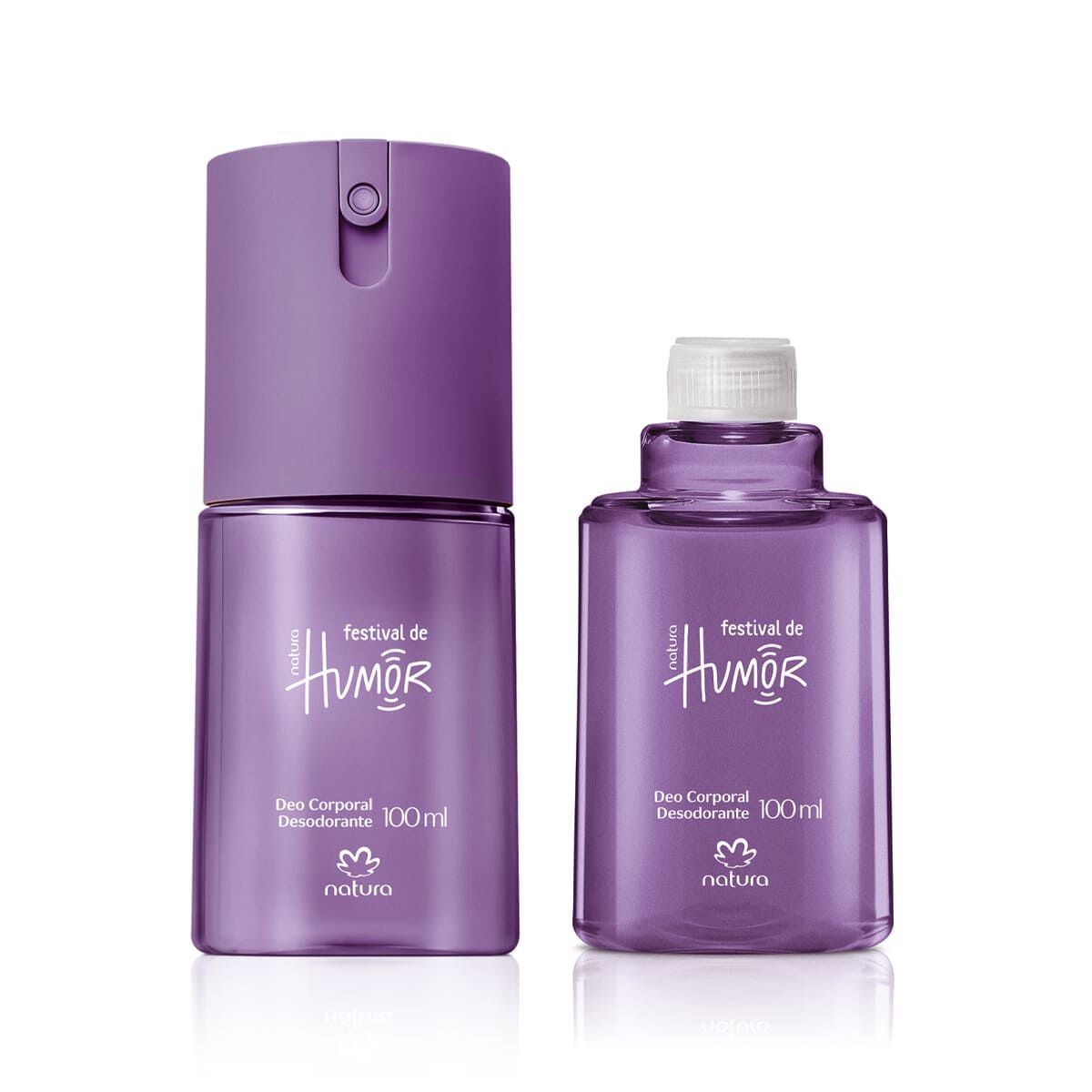 Kit Desodorante Corporal Festival de Humor Feminino com Refil