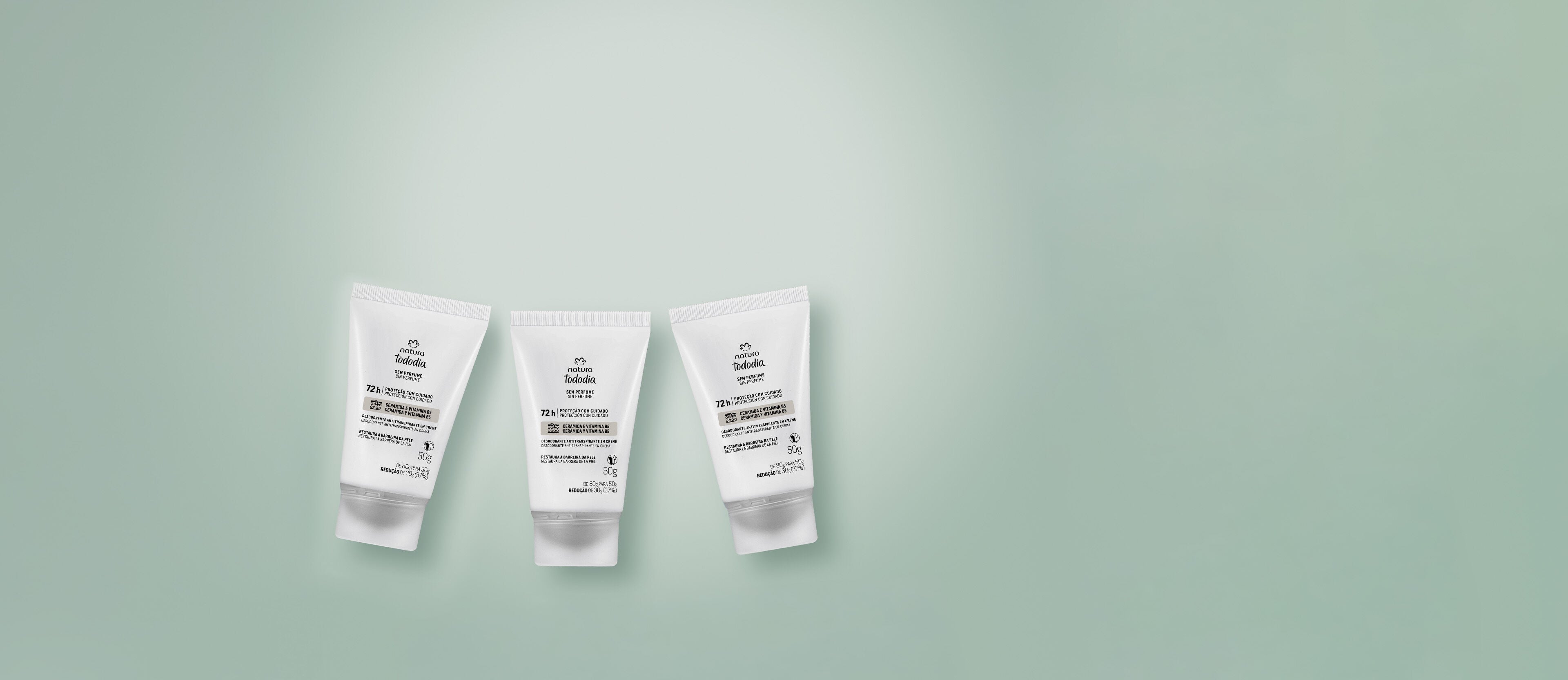 Kit Desodorante em Creme Tododia Sem Perfume (3 produtos)