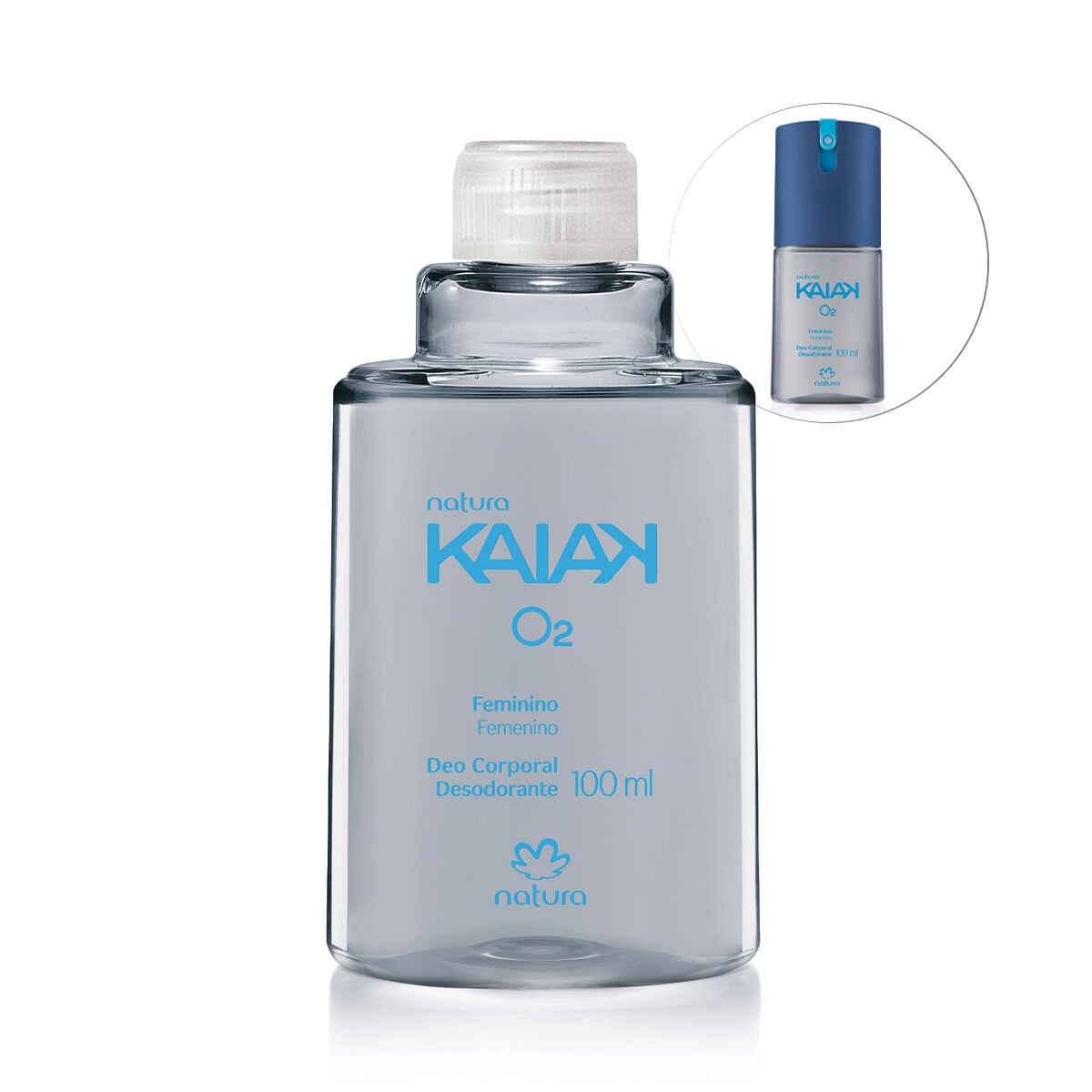 Refil Desodorante Corporal Feminino Kaiak O2 100 ml