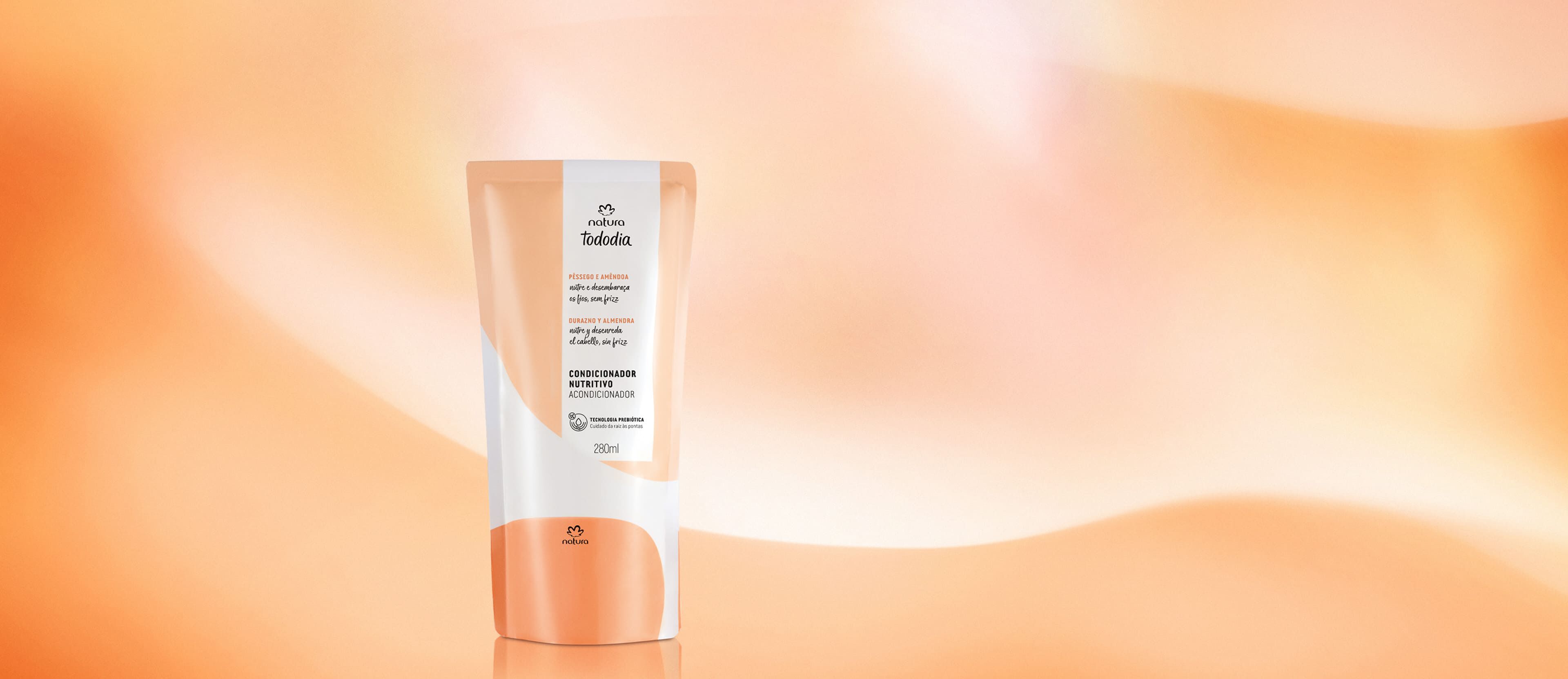 Refil Condicionador Nutritivo Tododia Pêssego e Amêndoa