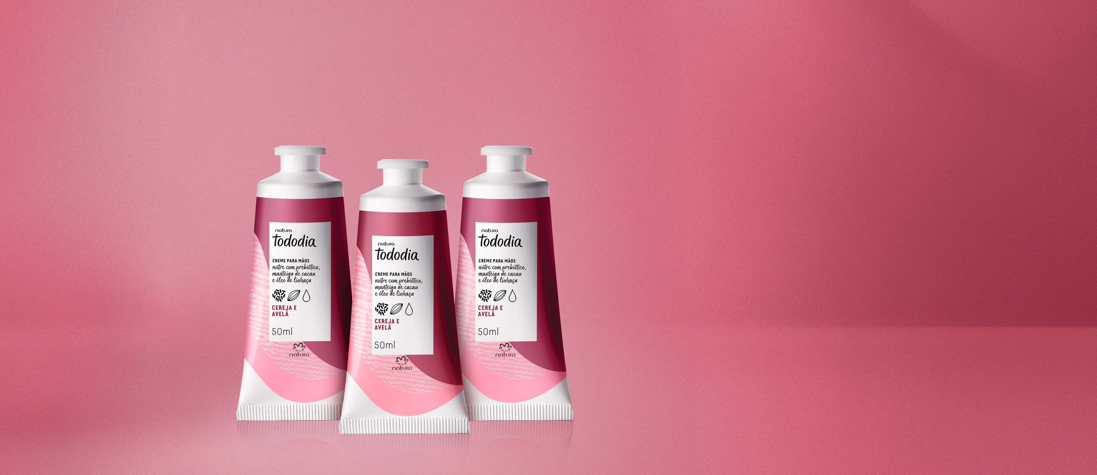 Kit Creme Nutritivo para as Mãos Tododia Cereja e Avelã