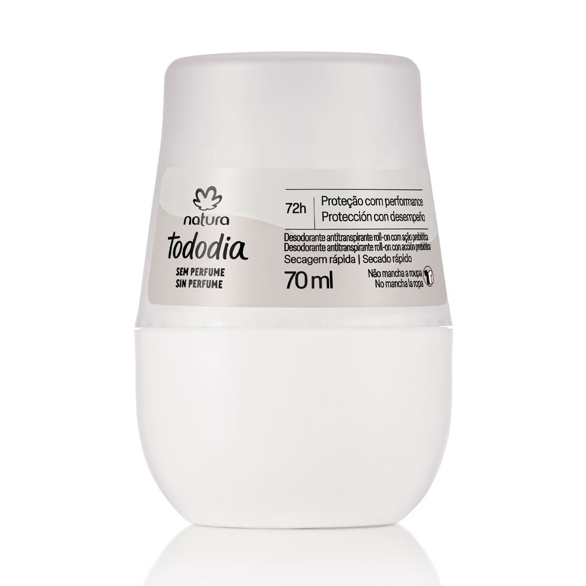 Desodorante Antitranspirante Roll-on Tododia Sem Perfume 70 ml