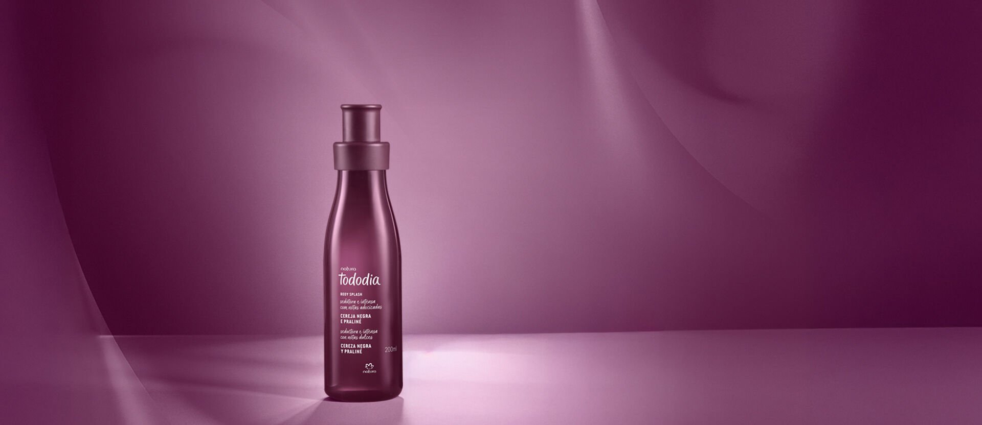 Body Splash Tododia Cereja Negra e Praliné 200 ml