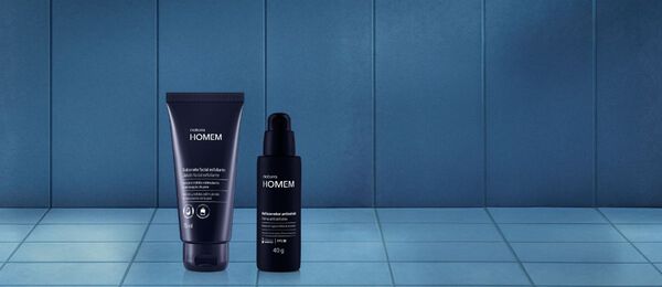 Kit Sabonete Facial Esfoliante e Multicorretor Antissinais Natura Homem (2 produtos)