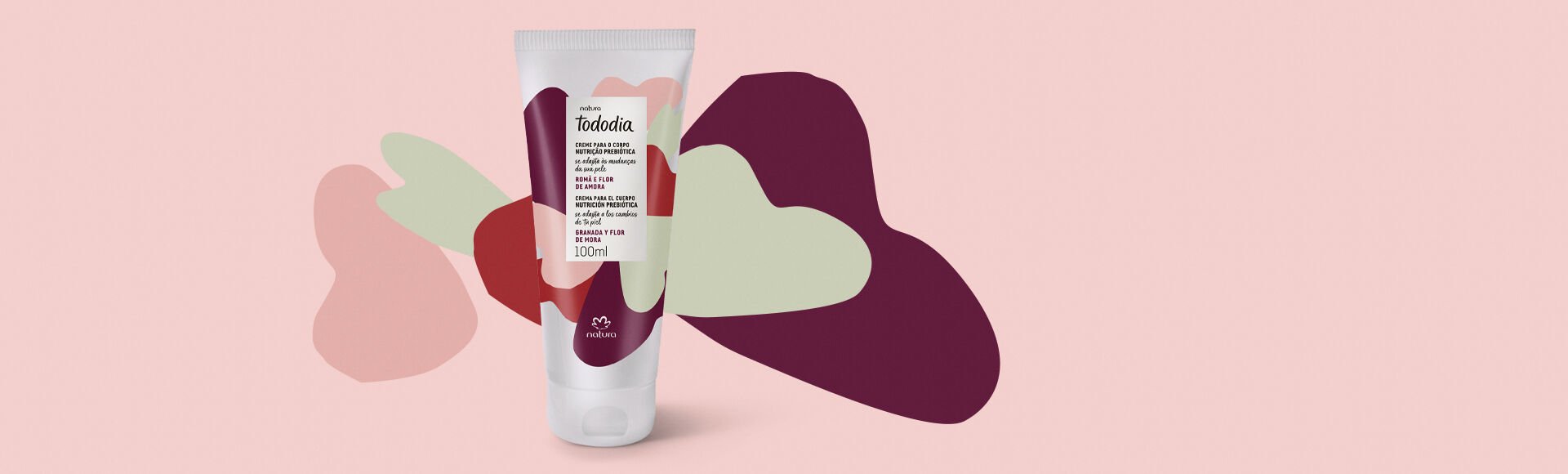 Creme Desodorante Nutritivo Para o Corpo Tododia Romã e Flor de Amora