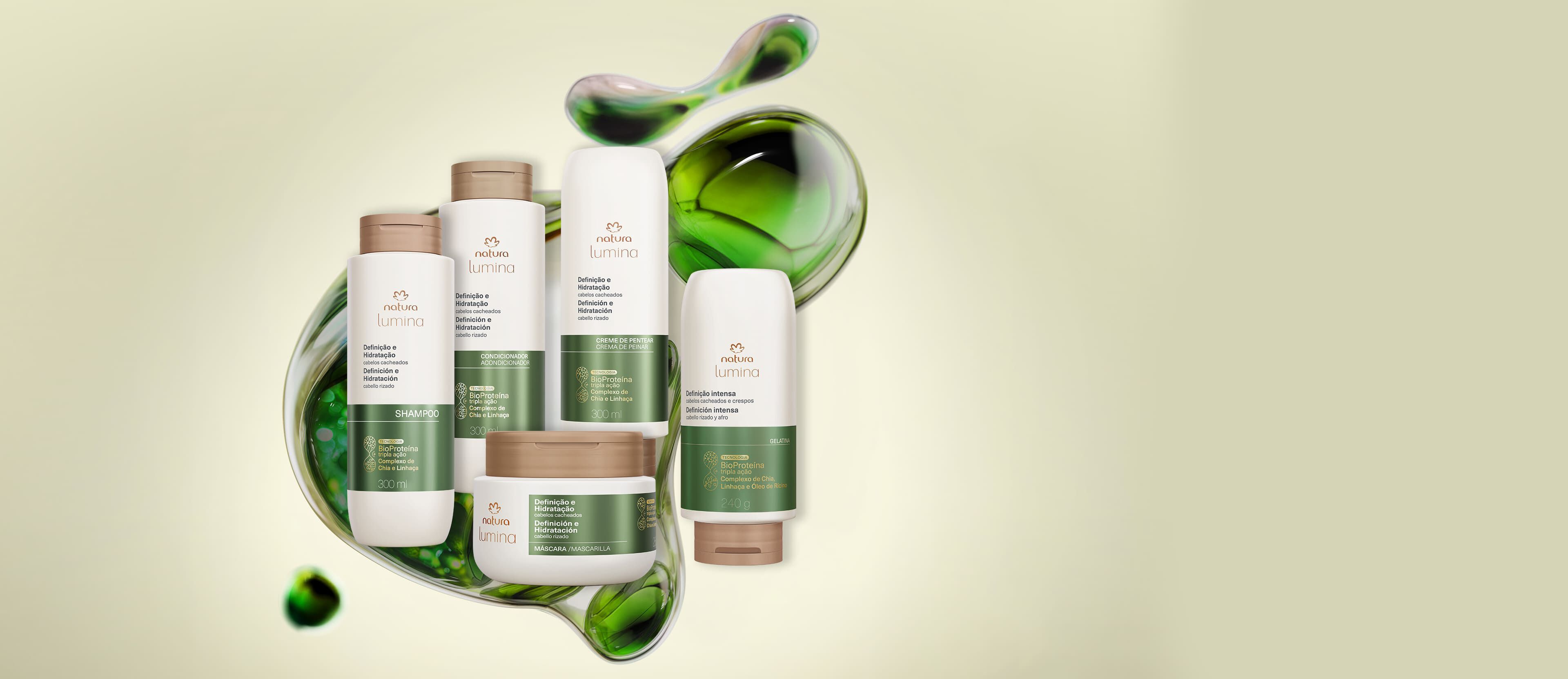 Kit Lumina Cacheados Completo (5 produtos)