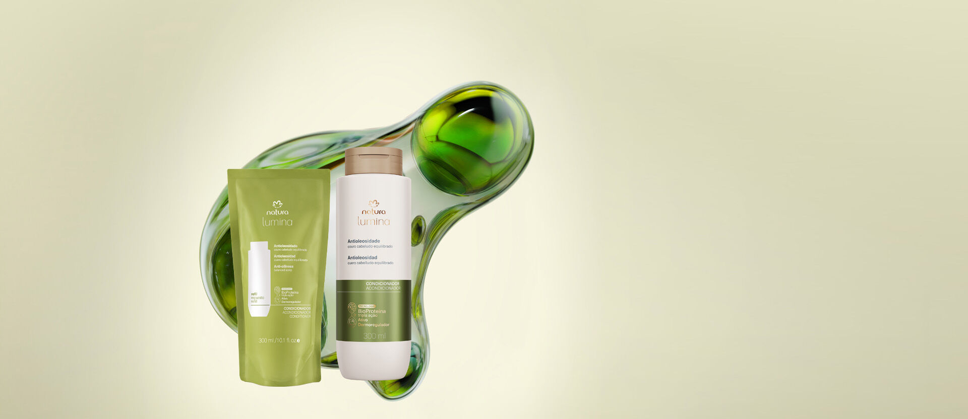 Kit Condicionador Antioleosidade Natura Lumina (2 produtos)