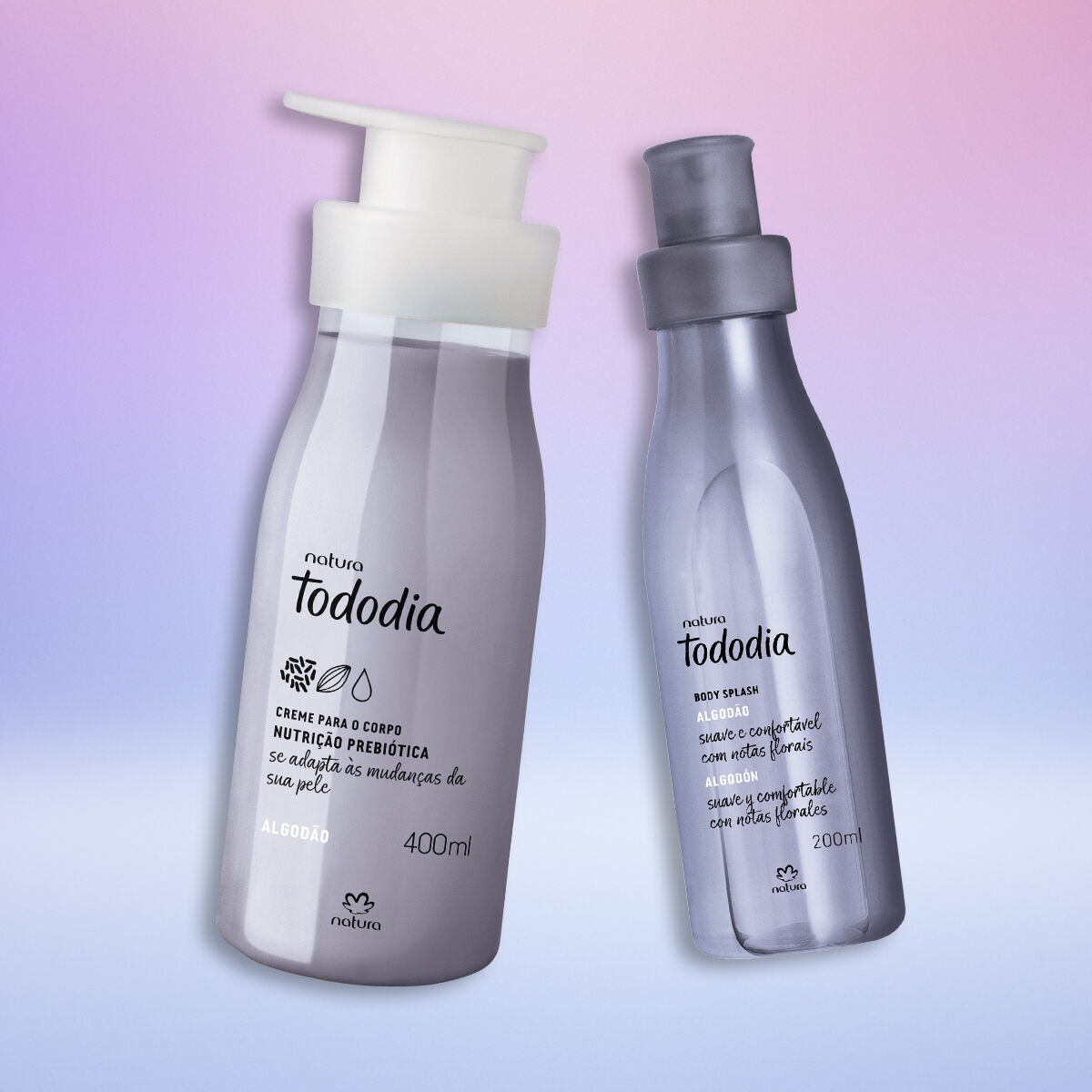 Kit Tododia Algodão com Hidratante e Body Splash (2 produtos)