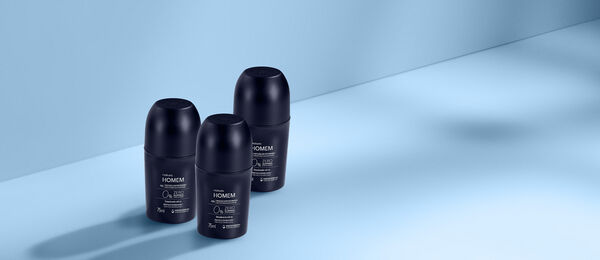 Kit Natura Homem Desodorante Roll-on Zero Alumínio (3 unidades)