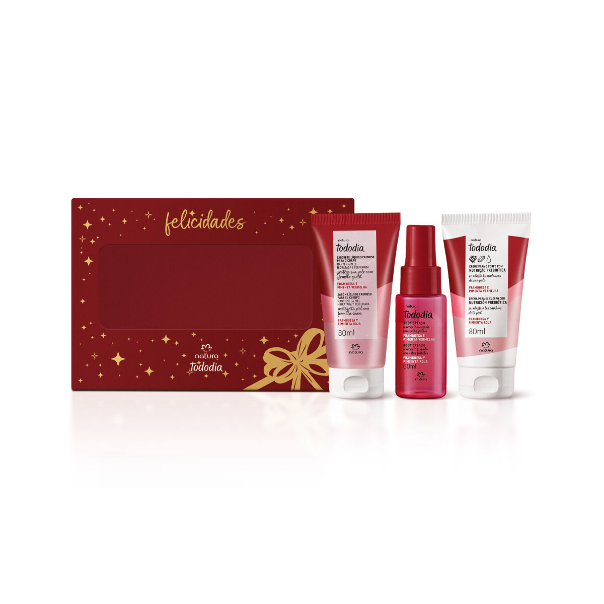 Presente Natura Tododia Framboesa e Pimenta Vermelha (3 produtos)