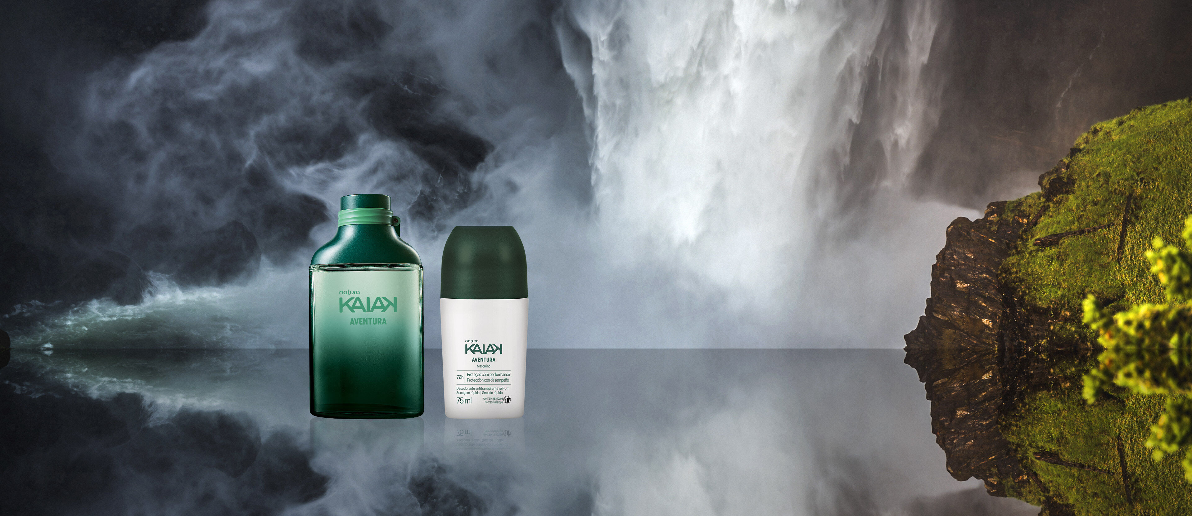 Kit Kaiak Aventura Masculino e Desodorante Roll-on (2 produtos)