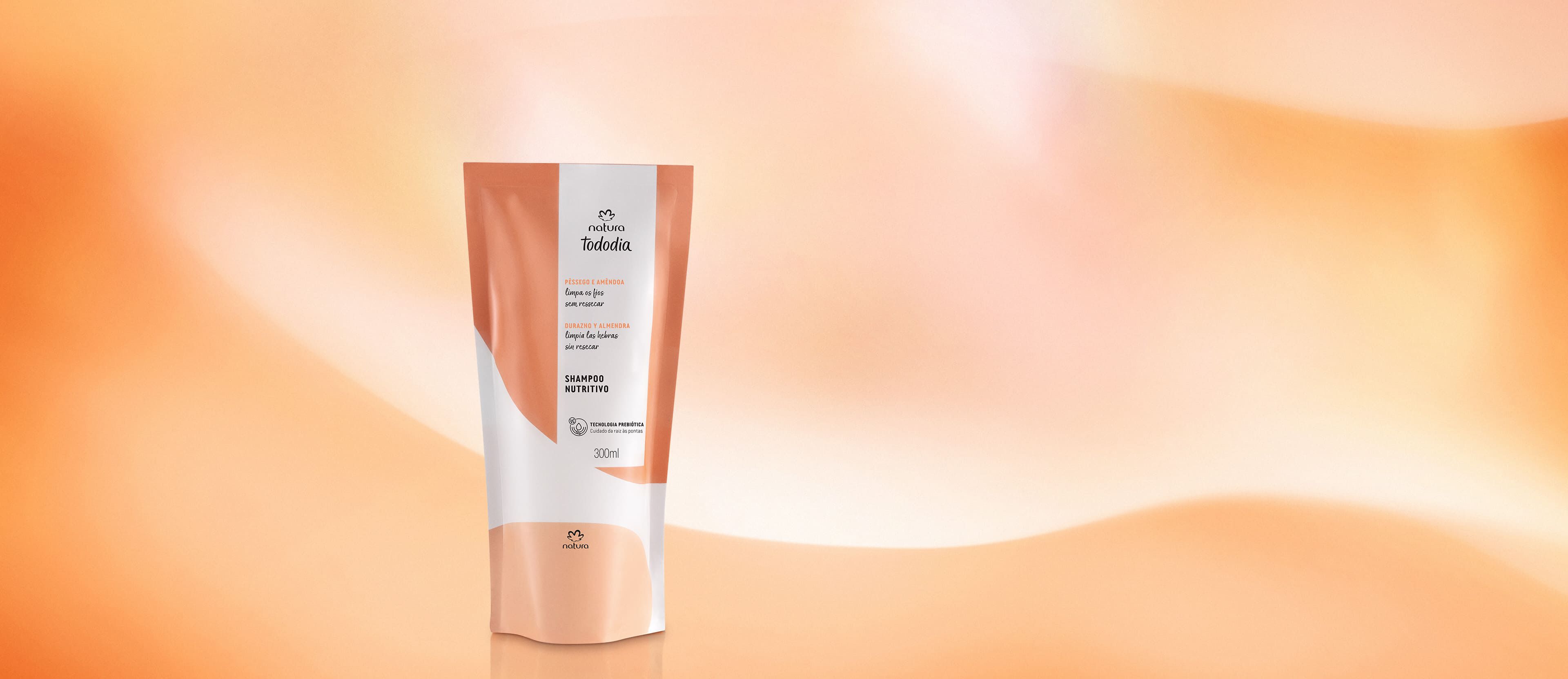 Refil Shampoo Nutritivo Tododia Pêssego e Amêndoa