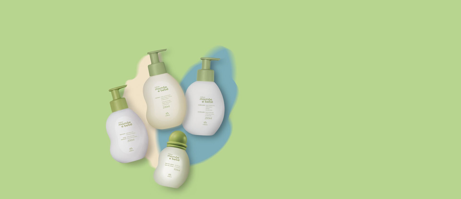 Kit Shampoo, Condicionador, Colônia e Hidratante Mamãe e Bebê