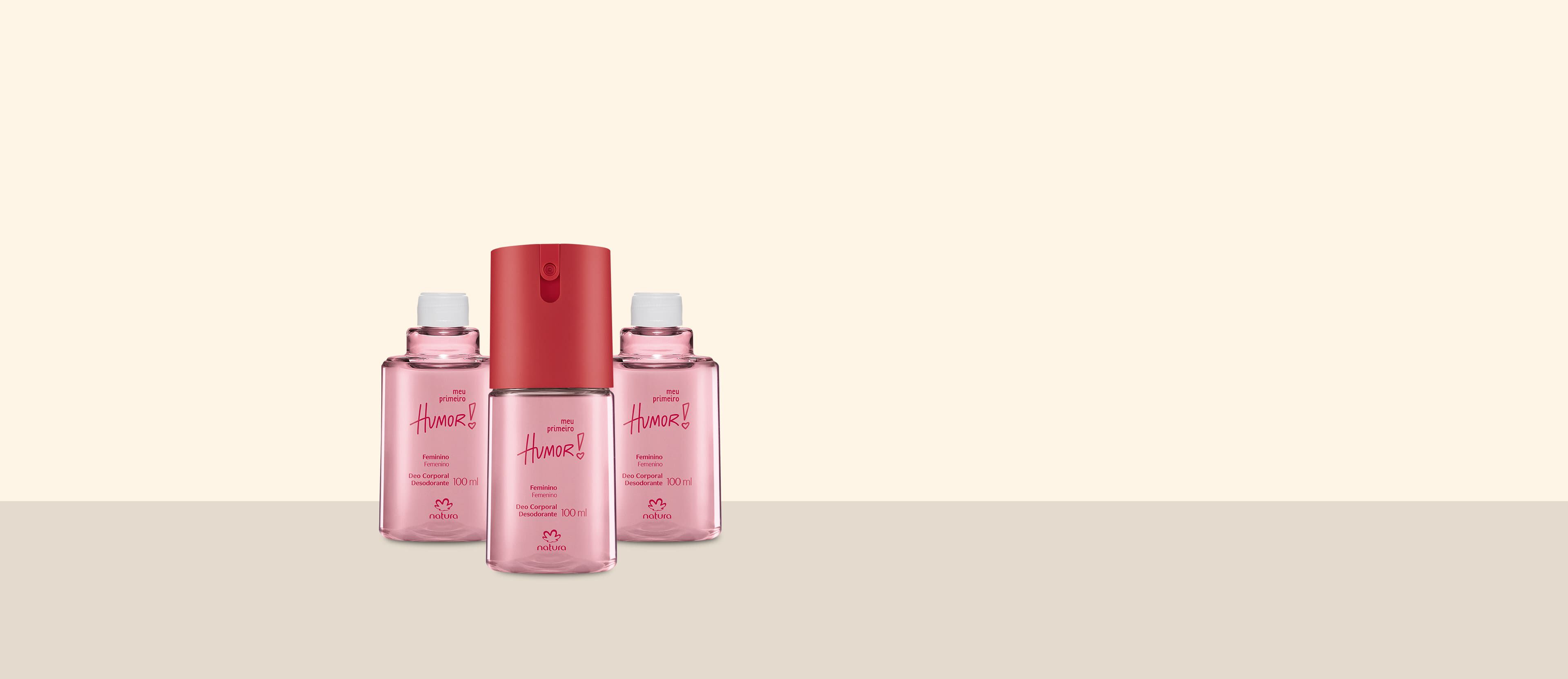 Kit Desodorante Spray Corporal Meu Primeiro Humor Feminino (3 produtos)