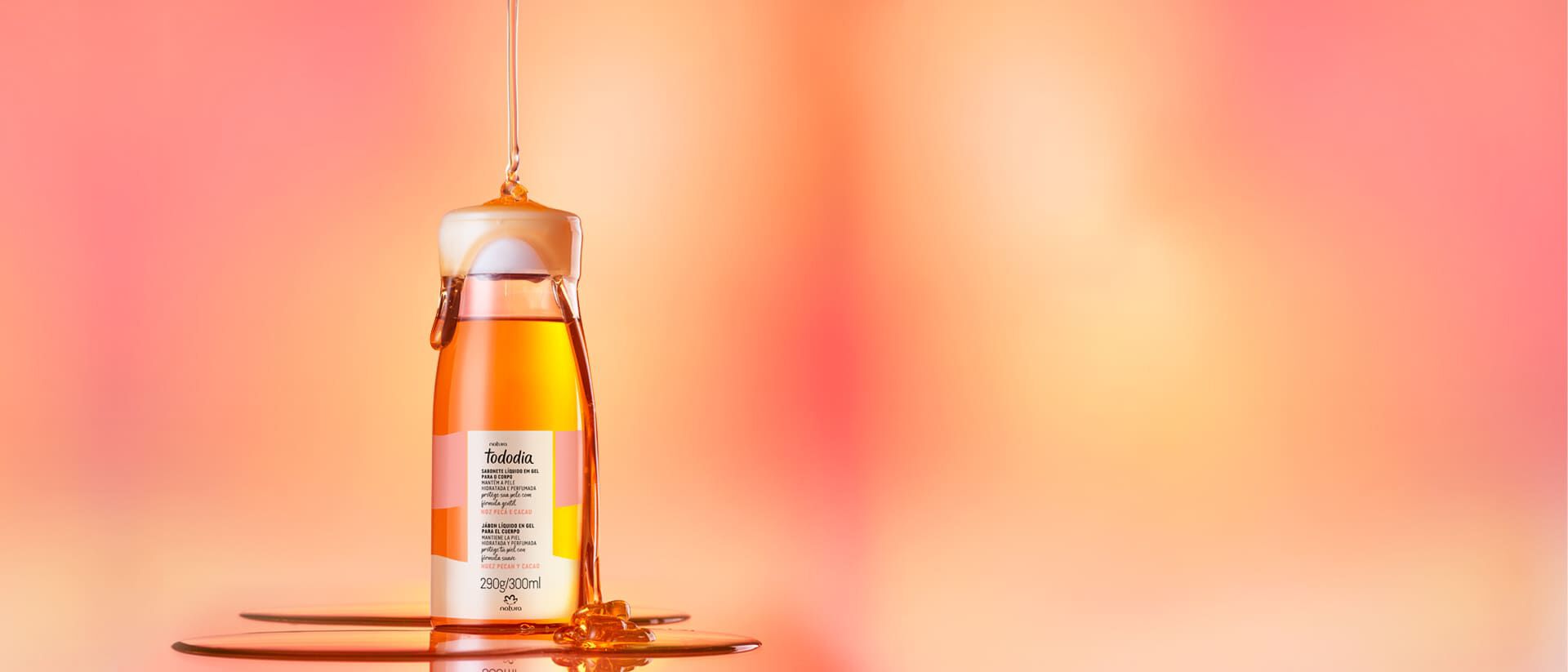 Sabonete Líquido em Gel Tododia Noz Pecã e Cacau