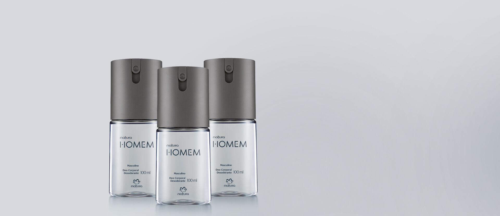 Kit Desodorante Corporal Natura Homem (3 produtos)