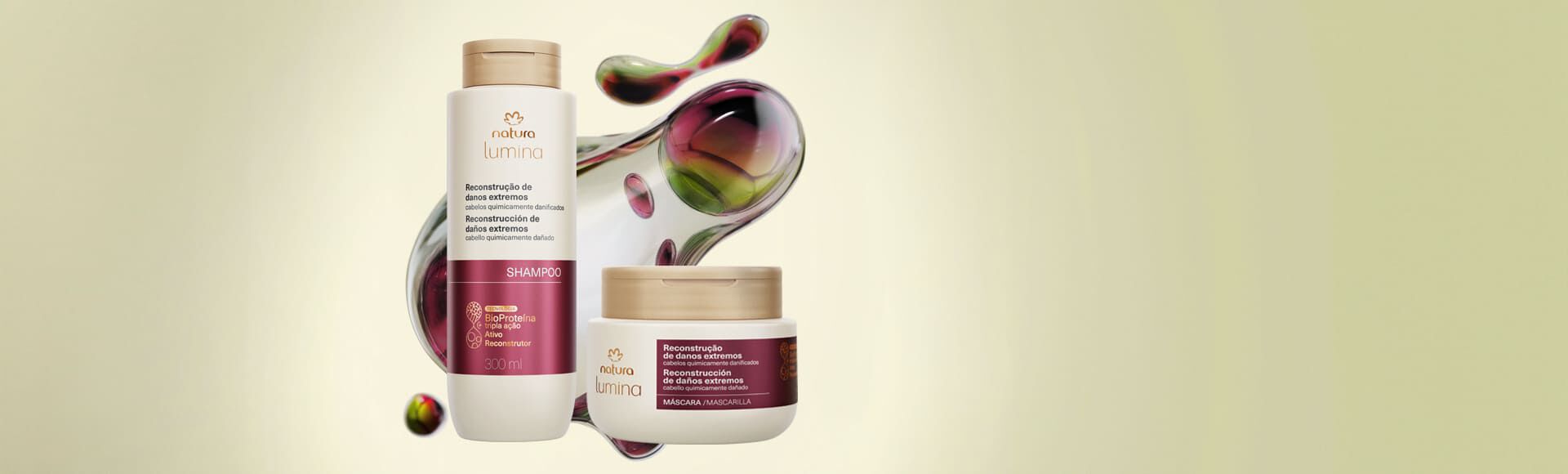 Kit Shampoo e Máscara Reconstrução de Danos Extremos