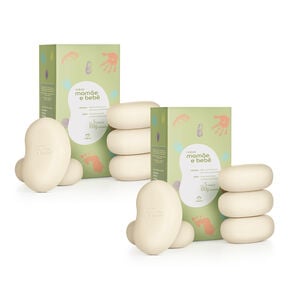 Kit Sabonete em Barra Mamãe e Bebê