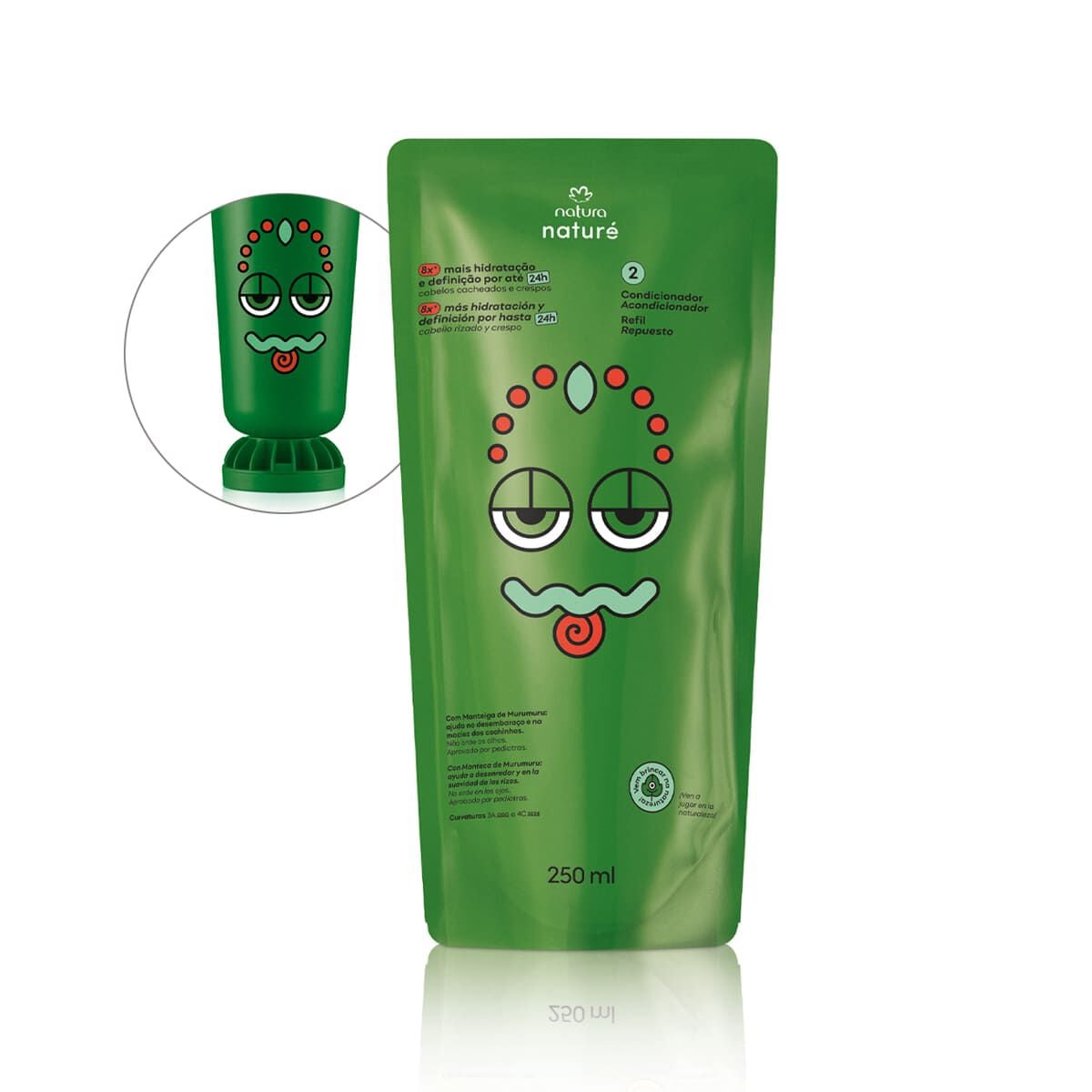 Refil Condicionador Cabelos Cacheados e Crespos Naturé 250 ml