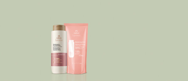 Kit Lumina Shampoo Restauração e Liso Prolongado