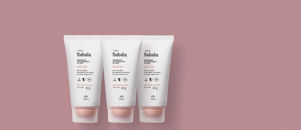 Kit Desodorante Antitranspirante em Creme Tododia Noz Pecã e Cacau (3 unidades)
