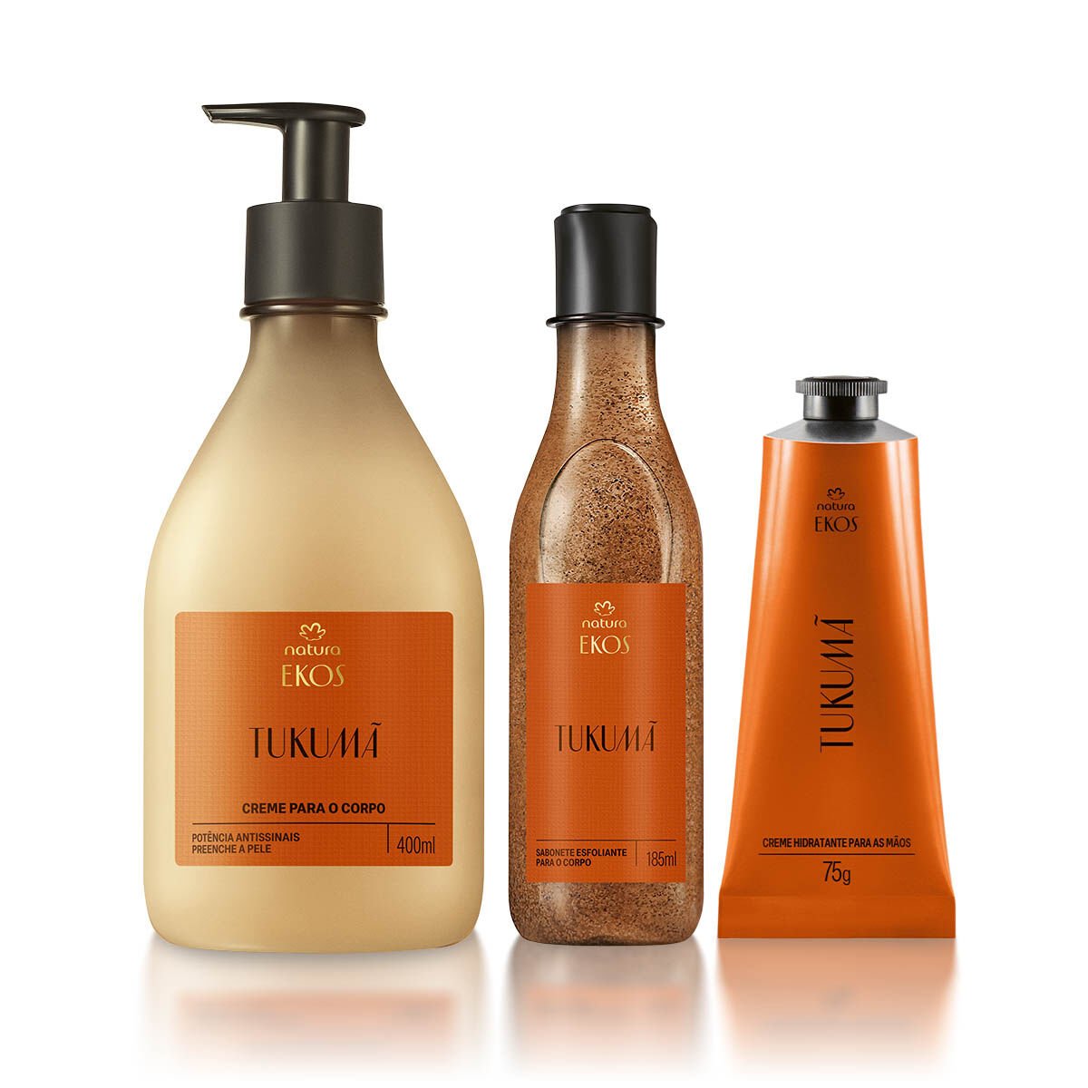 Kit Ekos Tukumã Creme para o Corpo e Mãos e Sabonete Esfoliante