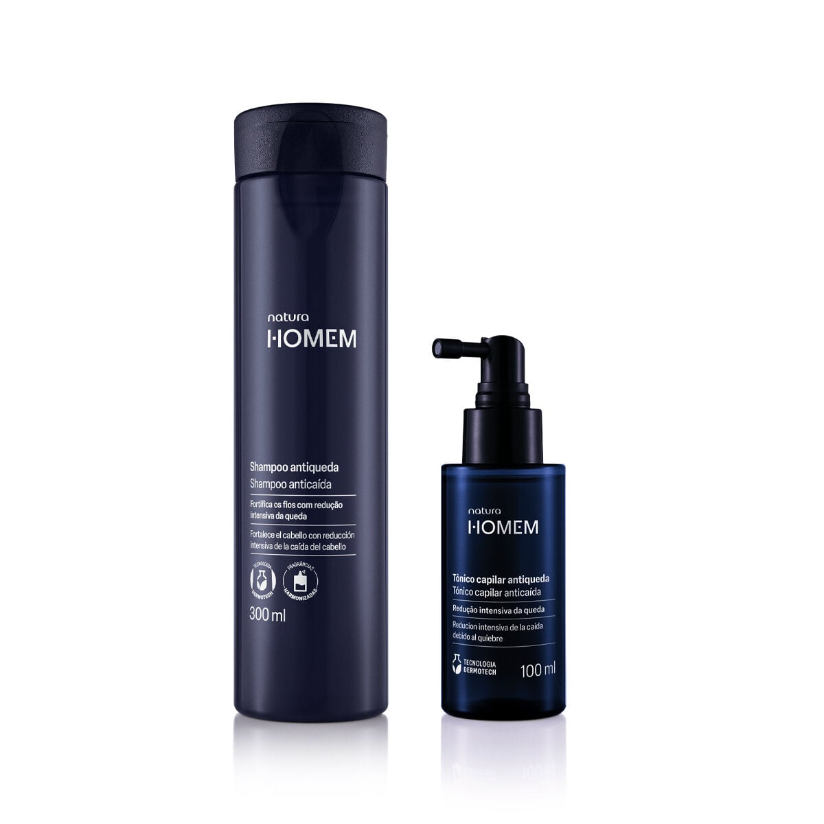 Kit Shampoo Antiqueda e Tonico Capilar Antiqueda Natura Homem (2 Produtos)