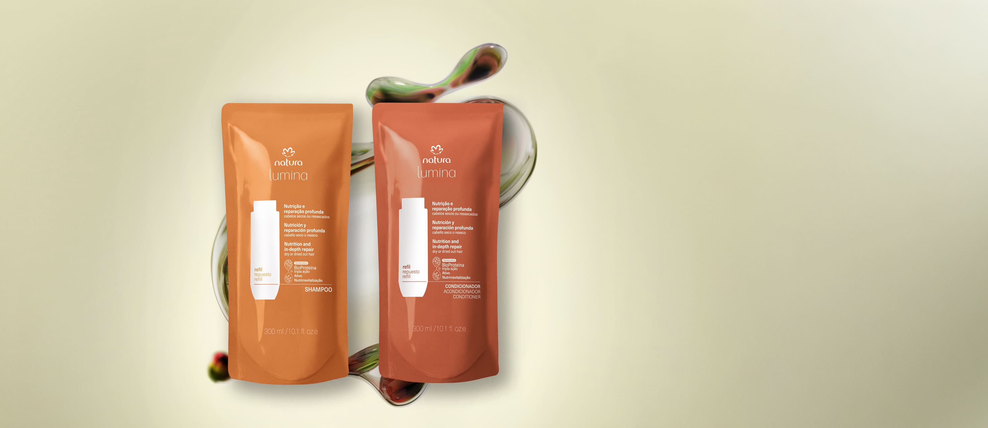 Kit Refis Shampoo e Condicionador Lumina Nutrição e Reparação Profunda (2 produtos)