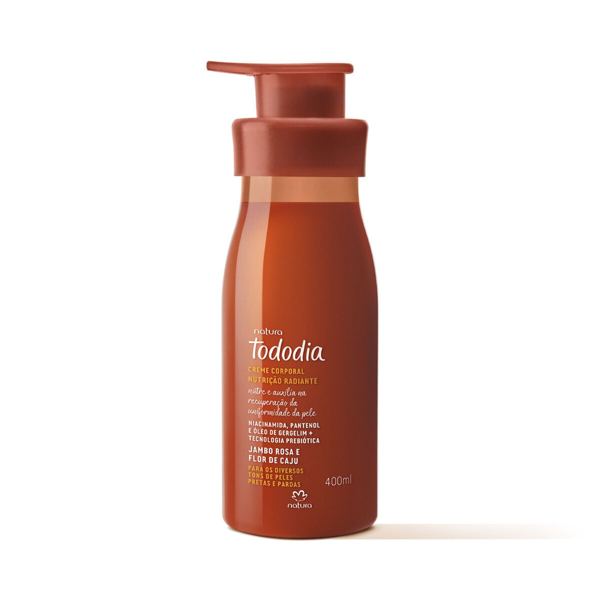 Creme Desodorante Nutricao Radiante Tododia Jambo Rosa e Flor de Caju 400 Ml