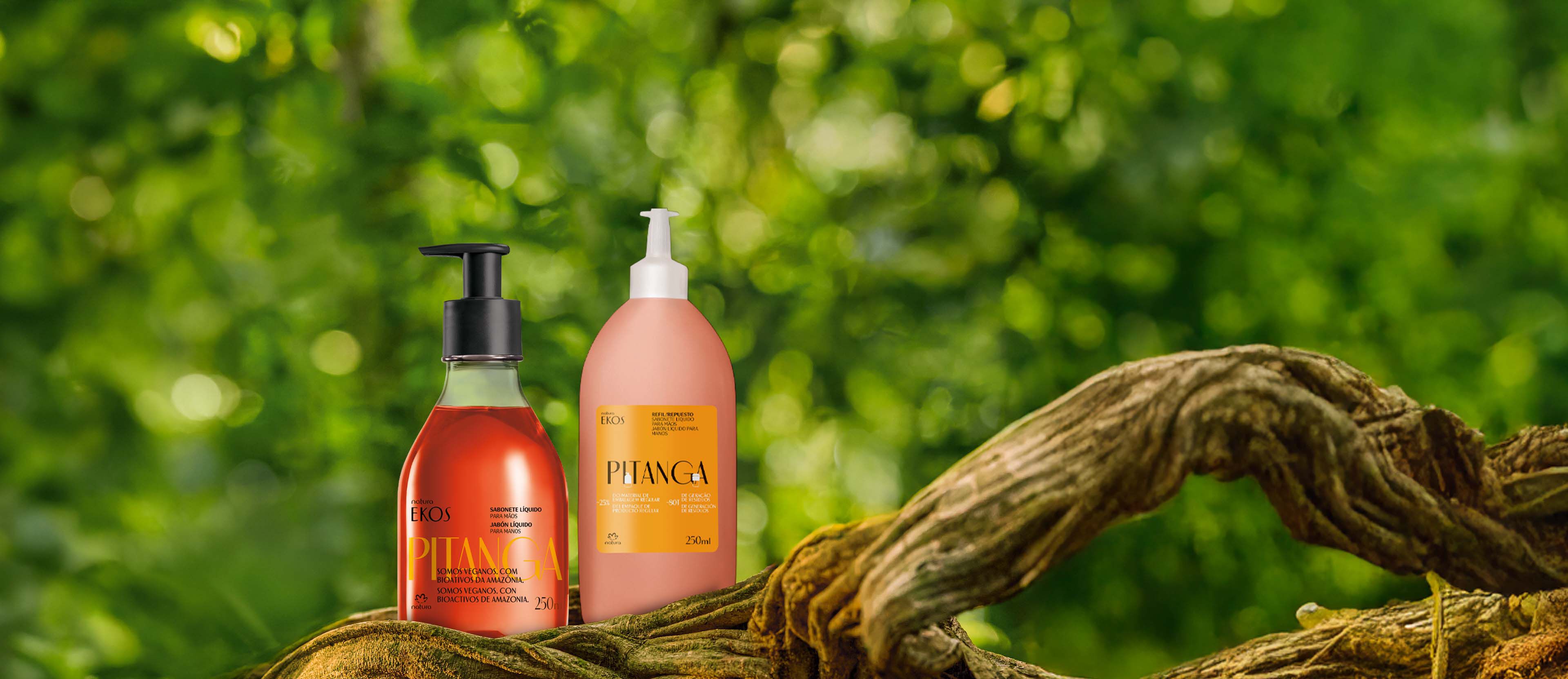 Kit Sabonete Líquido Ekos Pitanga com Refil