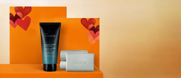 Presente Namorados Creme Pré e Pós-Barba + 3 Sabonetes Homem Elo