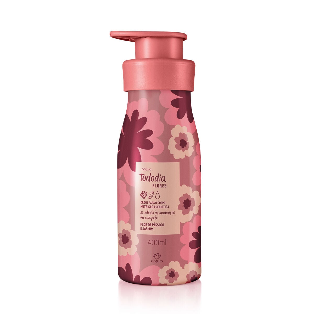 Creme Desodorante Nutritivo para o Corpo Tododia Flores 400 ml