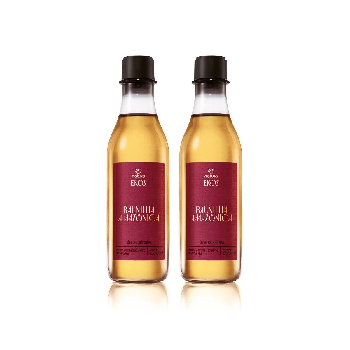 Kit Ekos Óleo Monofasico Desodorante Corporal Baunilha Amazonica 2 Unidades de 200 Ml