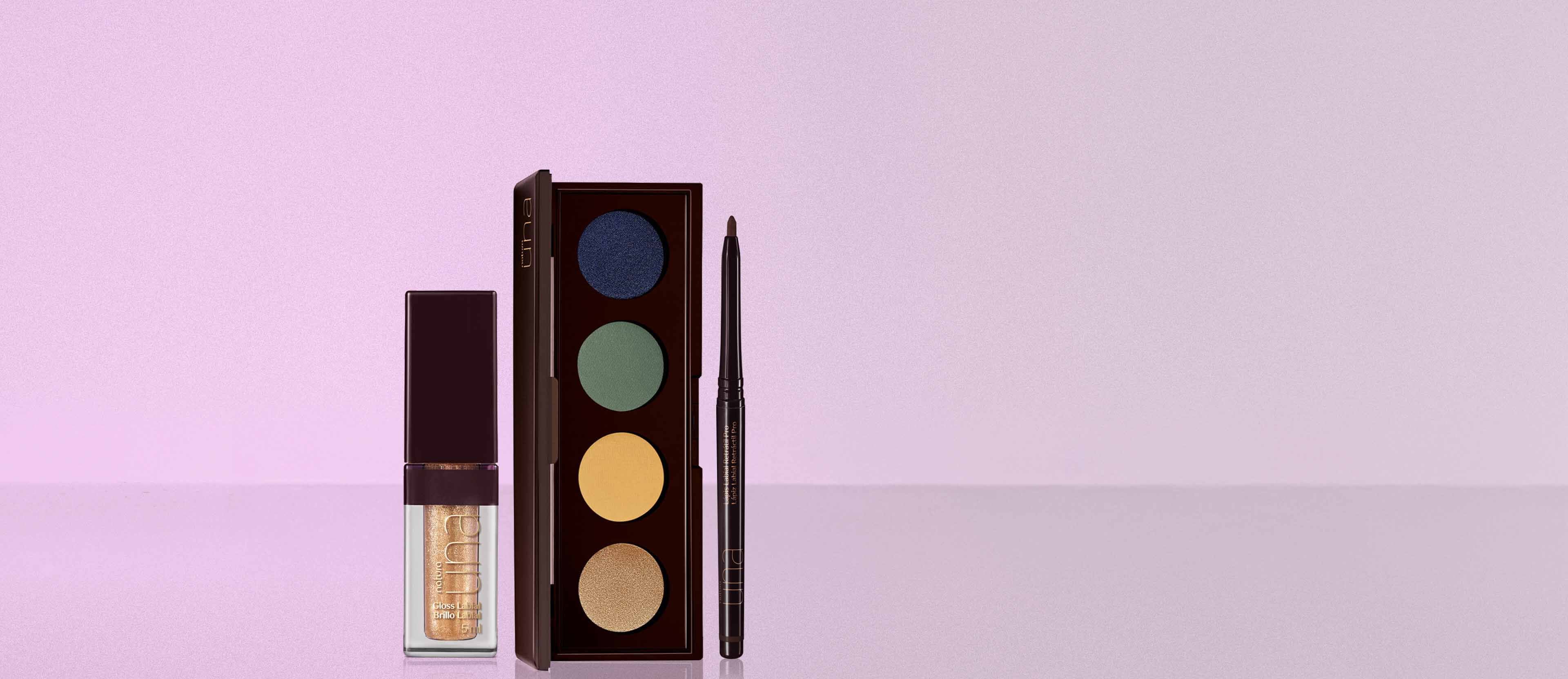 Kit Sombra, Gloss e Lápis Natura UNA Especial Copa do Mundo (3 produtos)