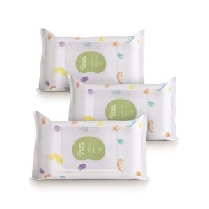 Kit Lenços Umedecidos com Fragrância Mamãe e Bebê (3 unidades)