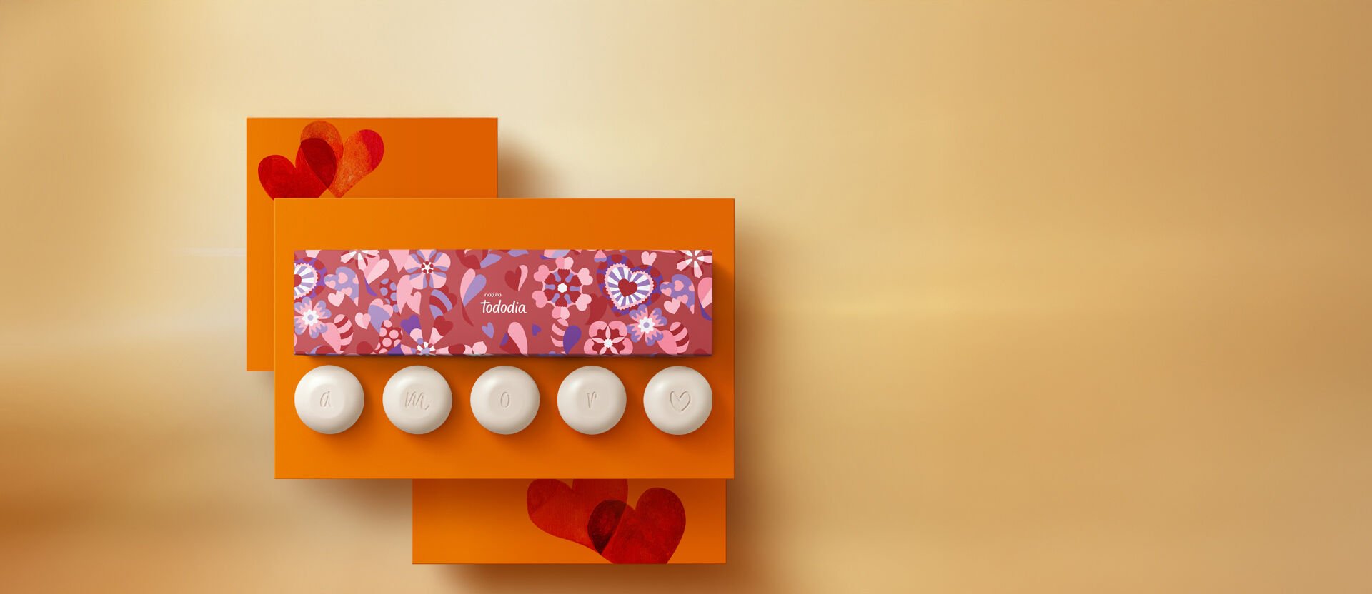 Presente Natura Tododia Letras do Amor (5 sabonetes)