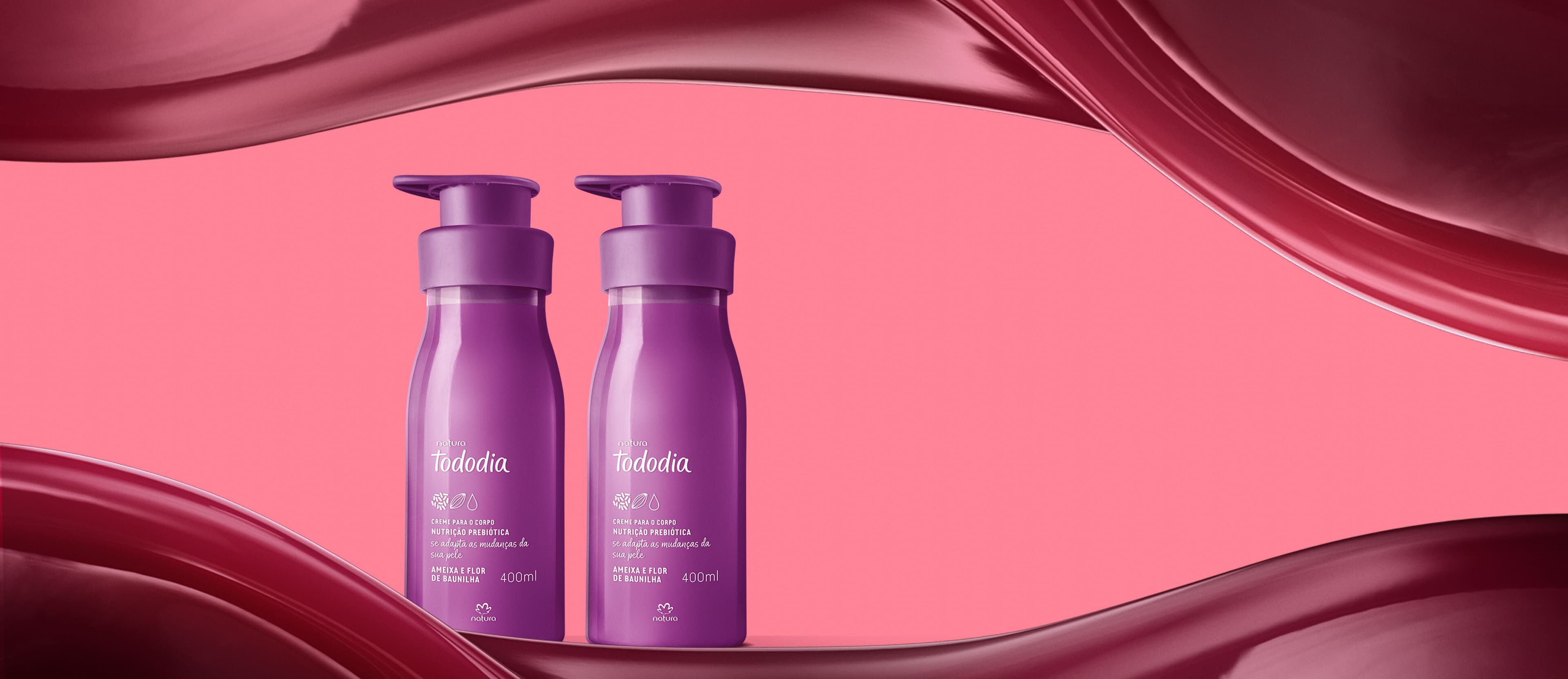 Kit Creme Desodorante Nutritivo para o Corpo Tododia Ameixa e Flor de Baunilha (2 unidades)