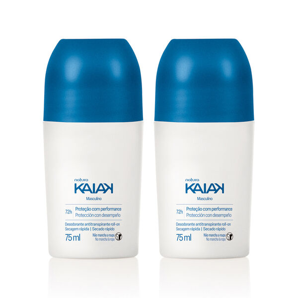 Kit Desodorante Antitranspirante Roll-on Kaiak Masculino (2 unidades)