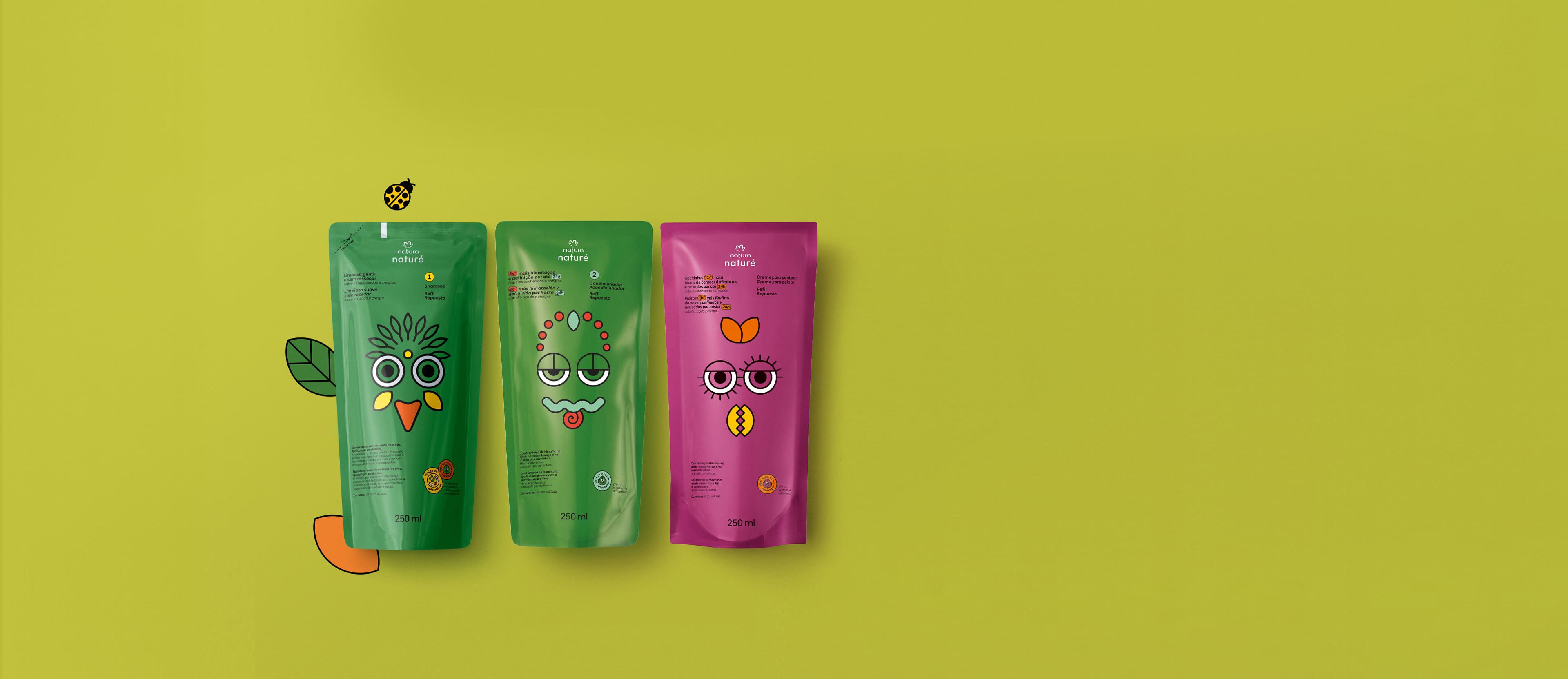 Kit Naturé Refis Cabelos Cacheados e Crespos (3 produtos)