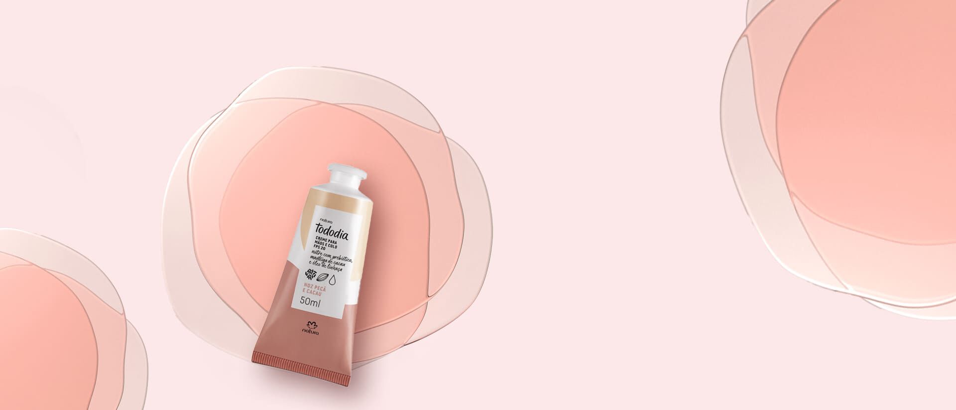 Creme Nutritivo para as Mãos Tododia Noz Pecã e Cacau FPS 20